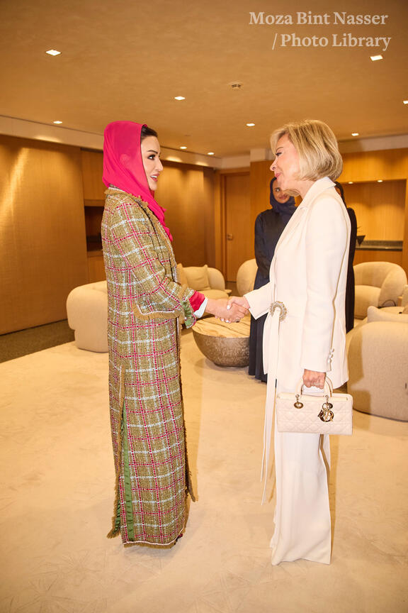 صاحبة السمو تجتمع بحرم فخامة رئيس الجمهورية اللبنانية