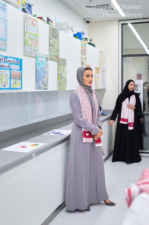 Her Highness visits Education City High School