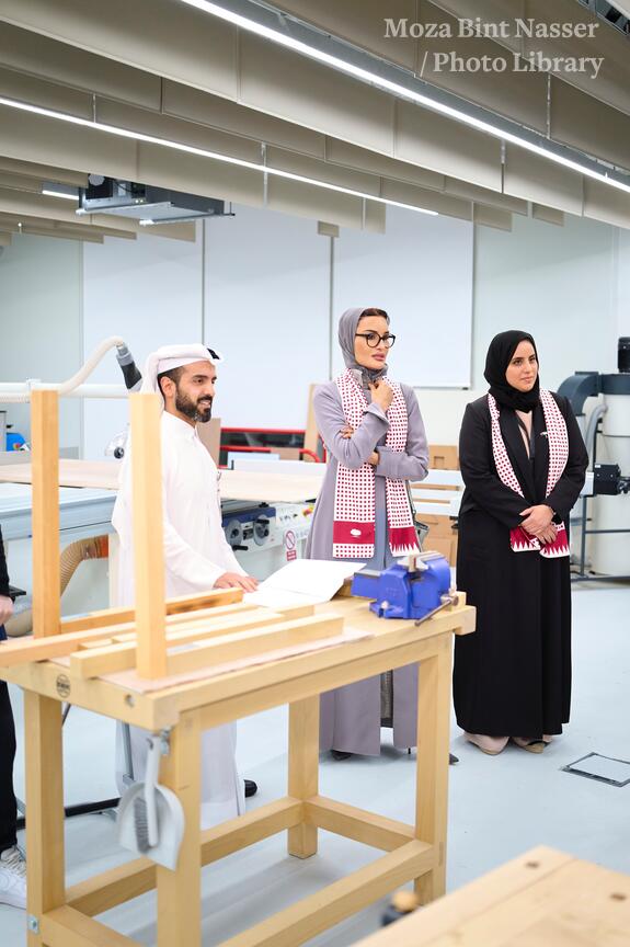 Her Highness visits Education City High School