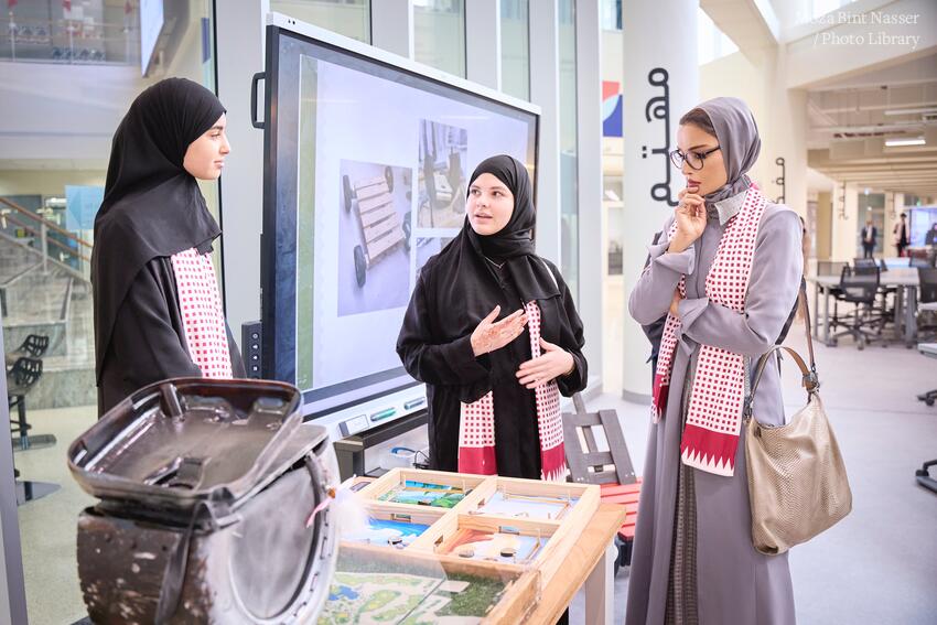 Her Highness visits Education City High School