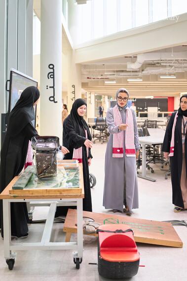 Her Highness visits Education City High School