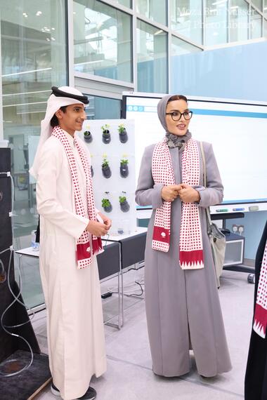 Her Highness visits Education City High School