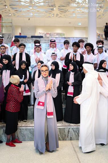 Her Highness visits Education City High School