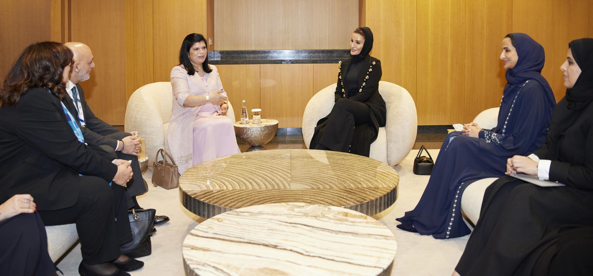 صاحبة السمو تجتمع برئيسة الجمعية العلمية الملكية بالأردن
