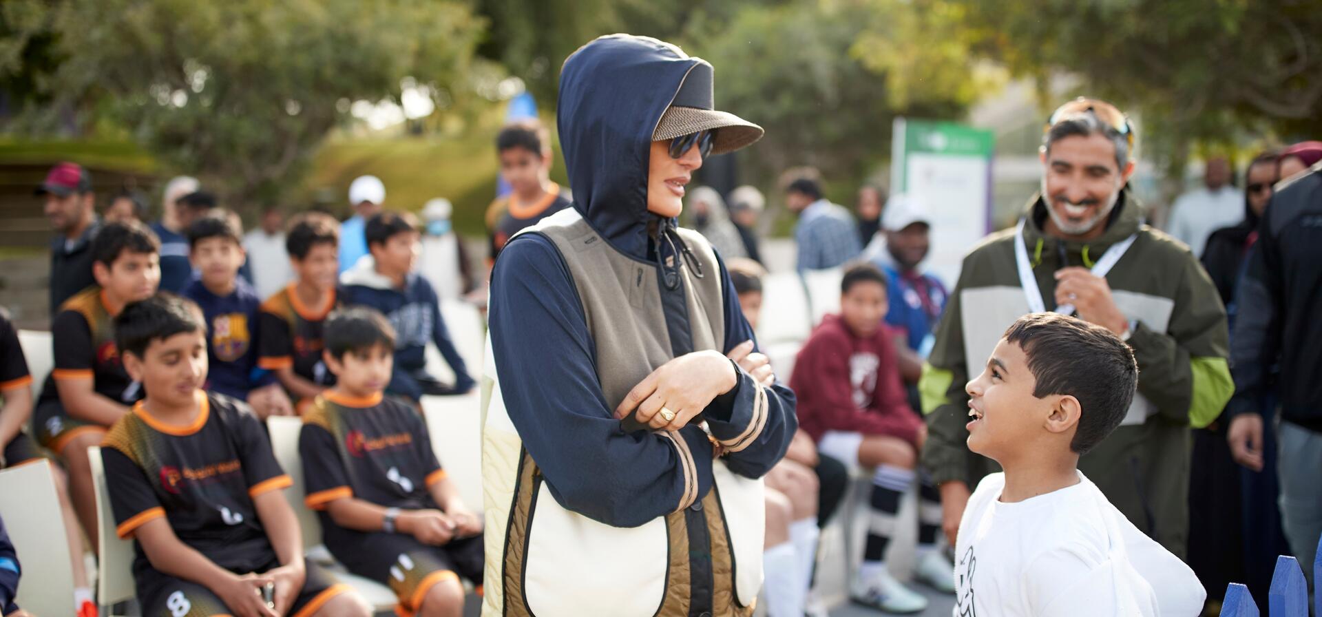 Her Highness attends the 2025 National Sport Day activities at Qatar Foundation