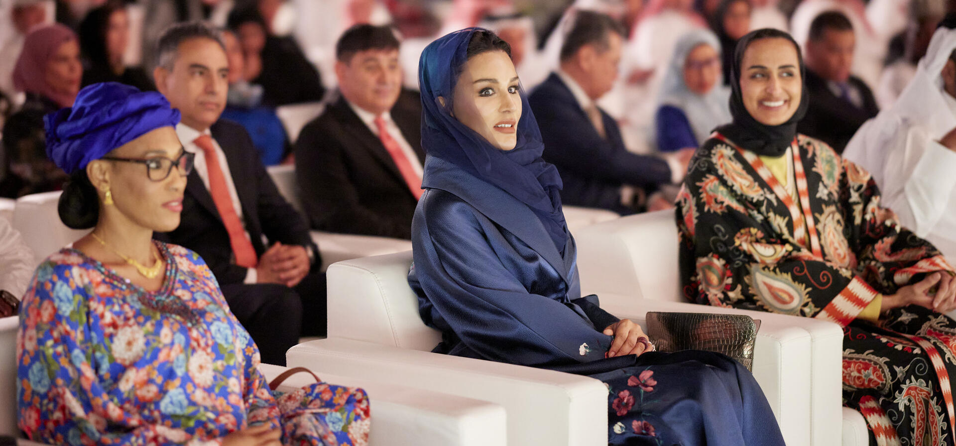 Her Highness Sheikha Moza Inaugurates Center and Mosque for Women
