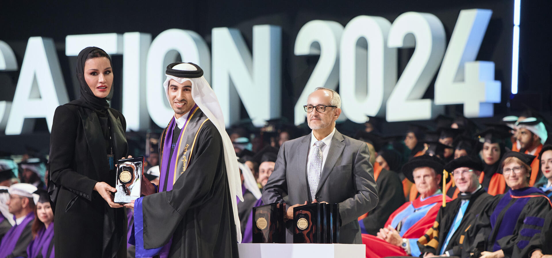 Her Highness Sheikha Moza bint Nasser Attends QF’s 2024 Convocation Ceremony