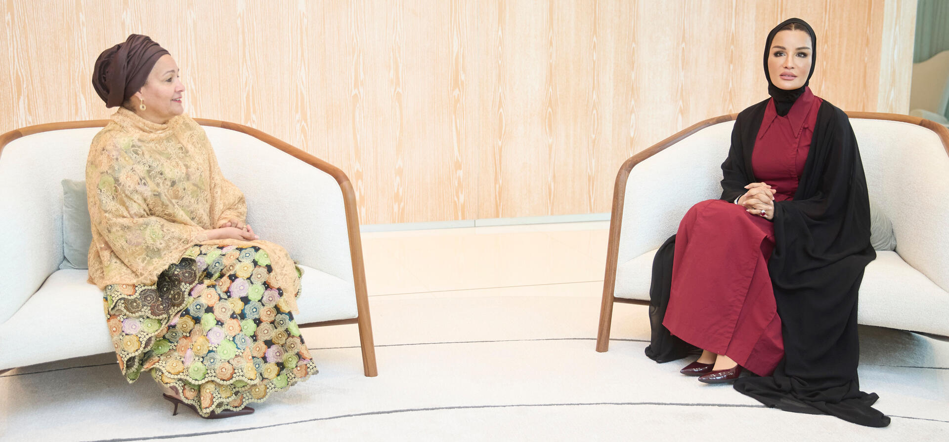 Her Highness Meets with Deputy Secretary-General of the U.N