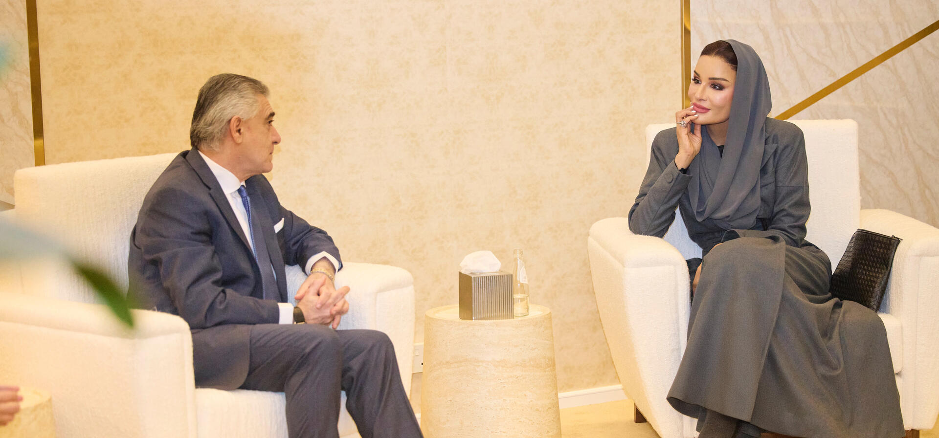 Her Highness Meets International Officials on the Sidelines of Web Summit Qatar 2026