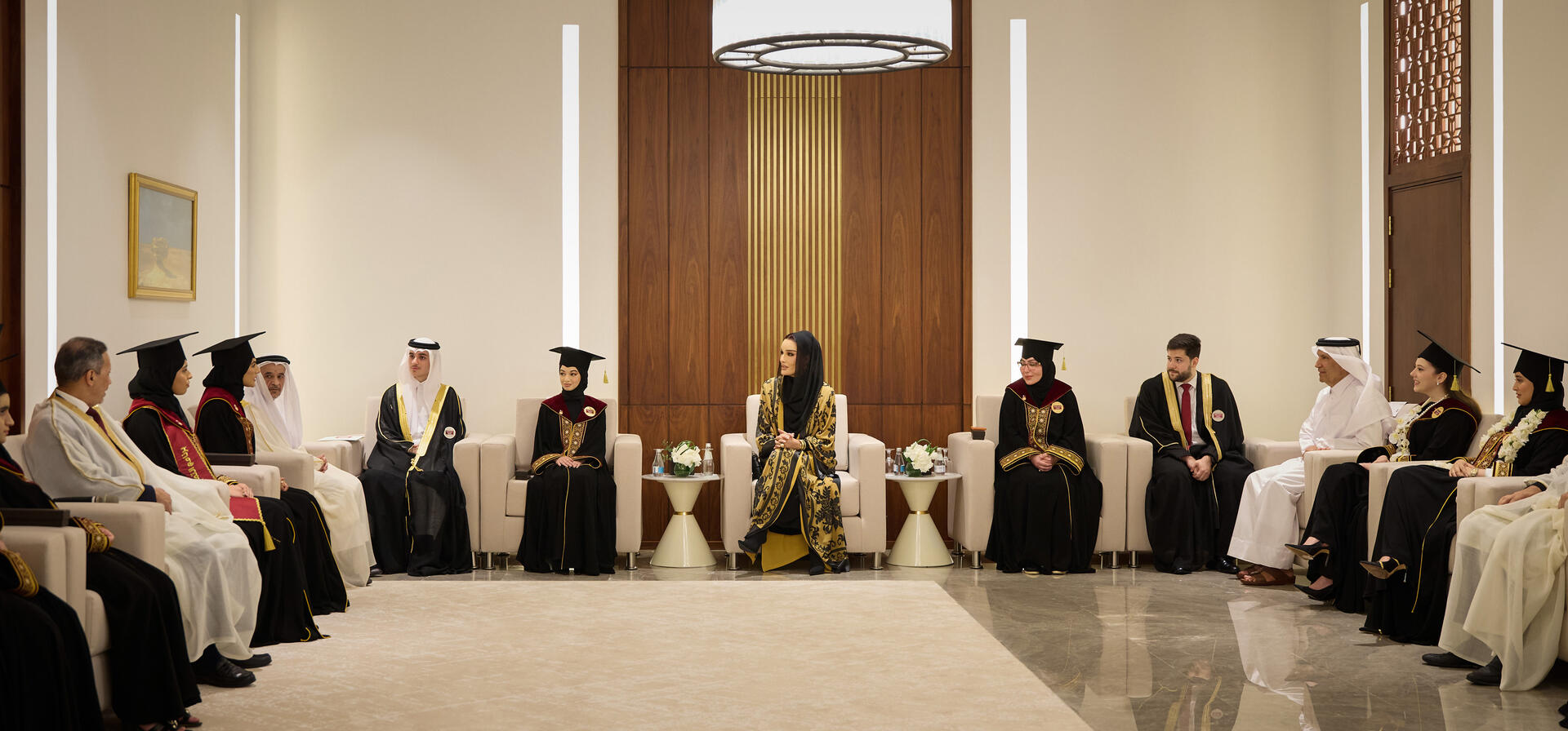 صاحبة السمو تشهد حفل تخريج الدفعة التاسعة والأربعين من خريجي القطاع الصحي (دفعة 2026) بجامعة قطر