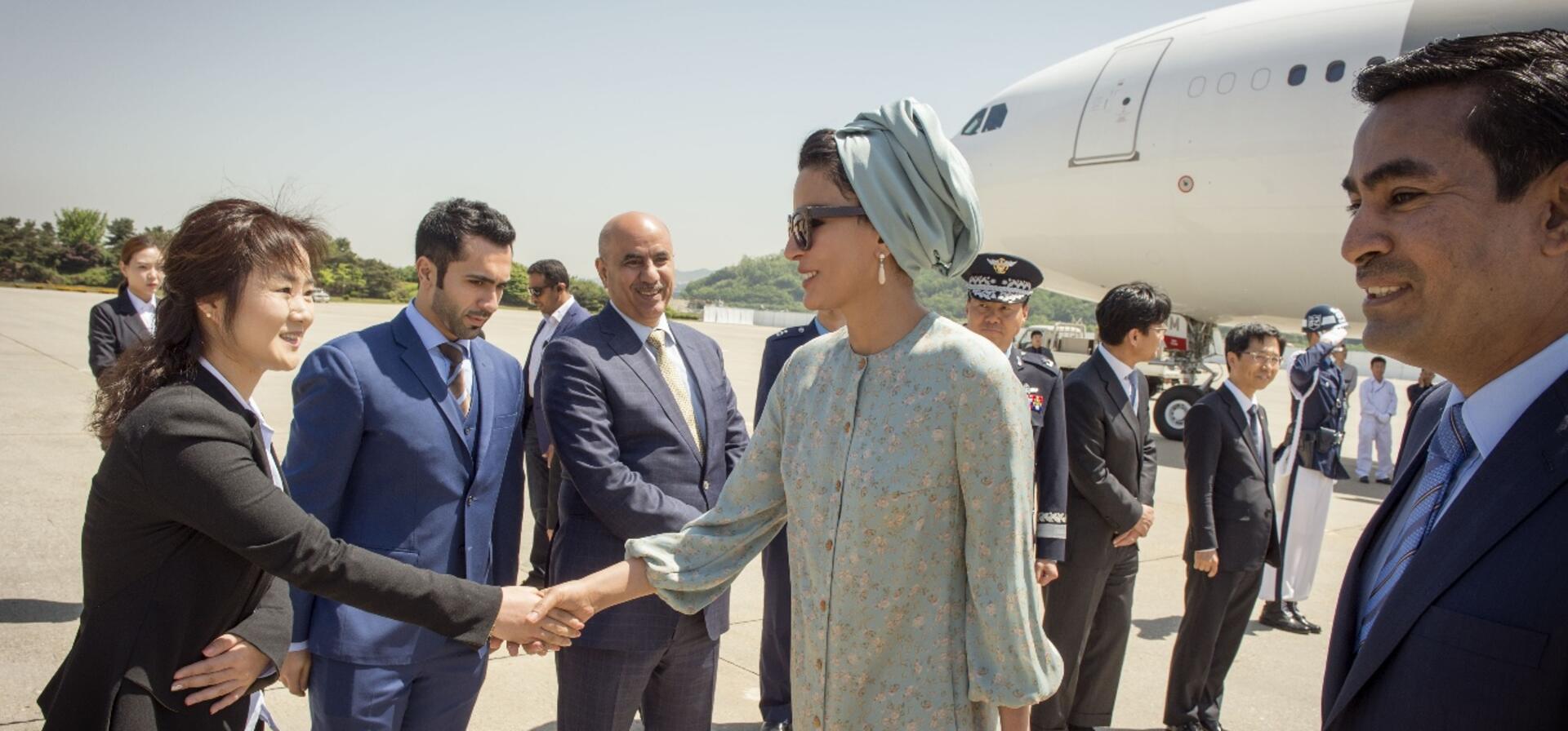 صاحبة السمو تصل الى جمهورية كوريا الجنوبية
