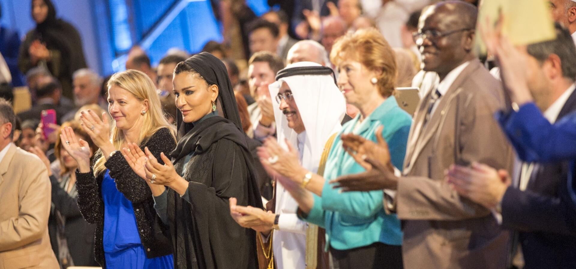 HH Sheikha Moza attends WISE closing session