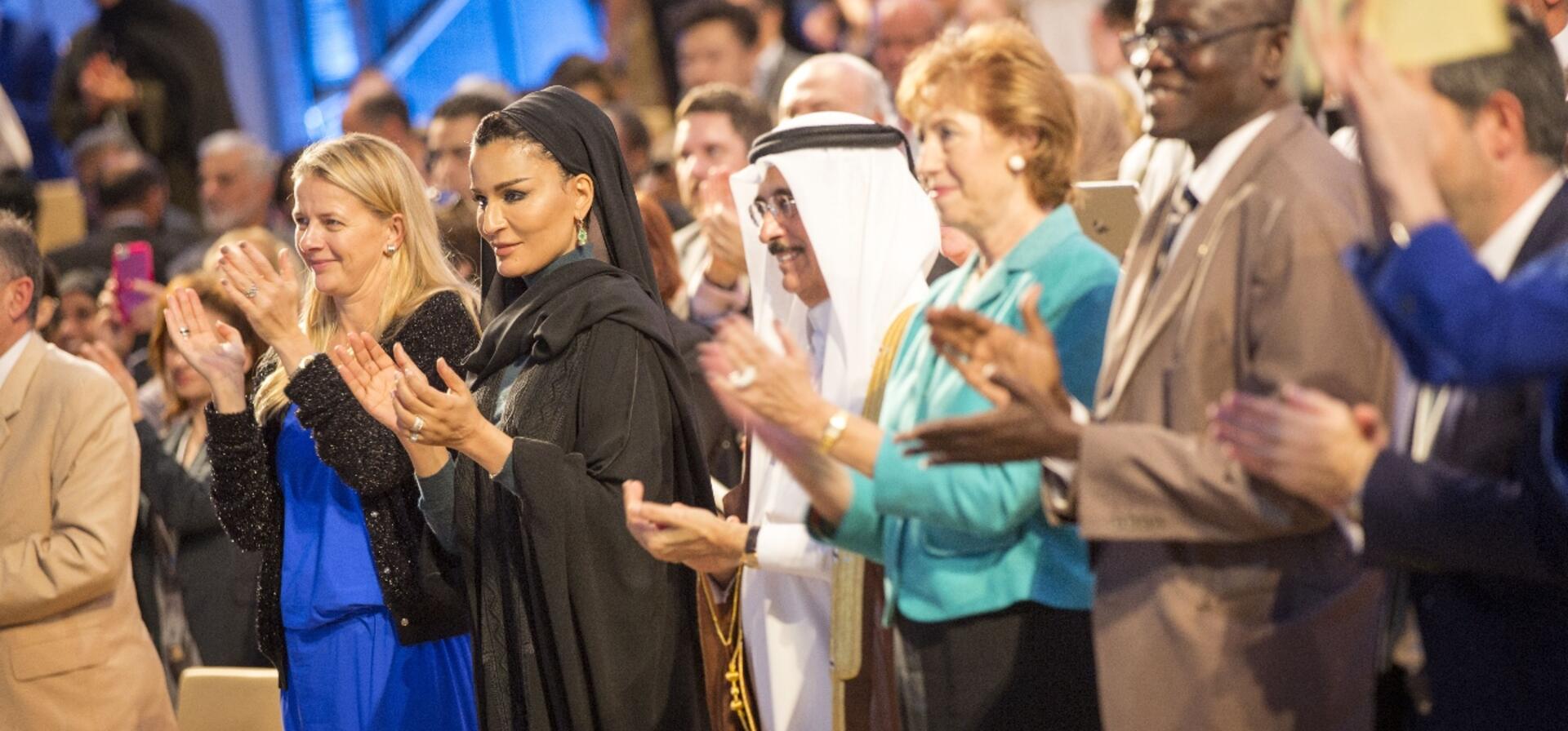 HH Sheikha Moza attends WISE closing session