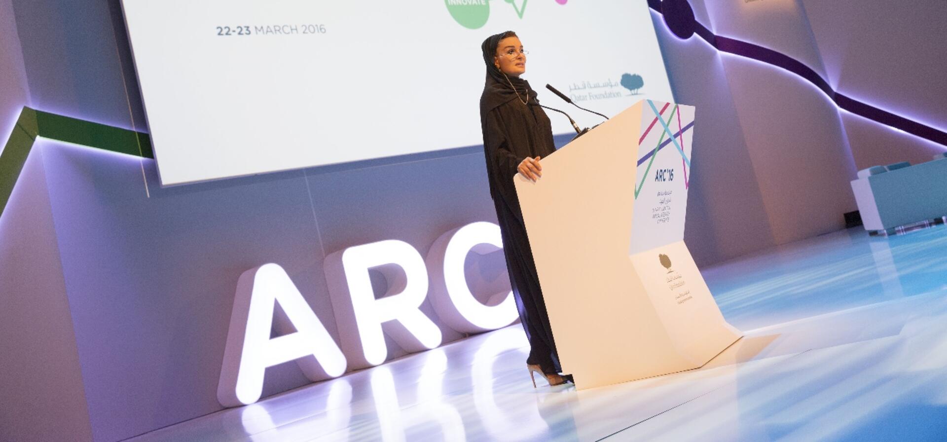HH Sheikha Moza  inaugurates the sixth edition of Qatar Foundation's annual research conference
