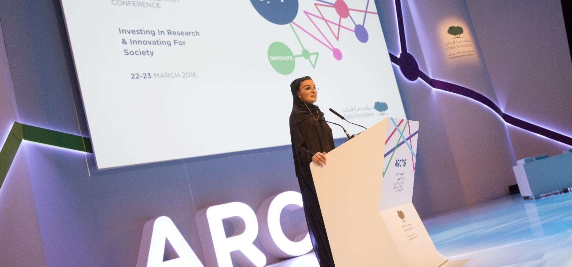 HH Sheikha Moza  inaugurates the sixth edition of Qatar Foundation's annual research conference