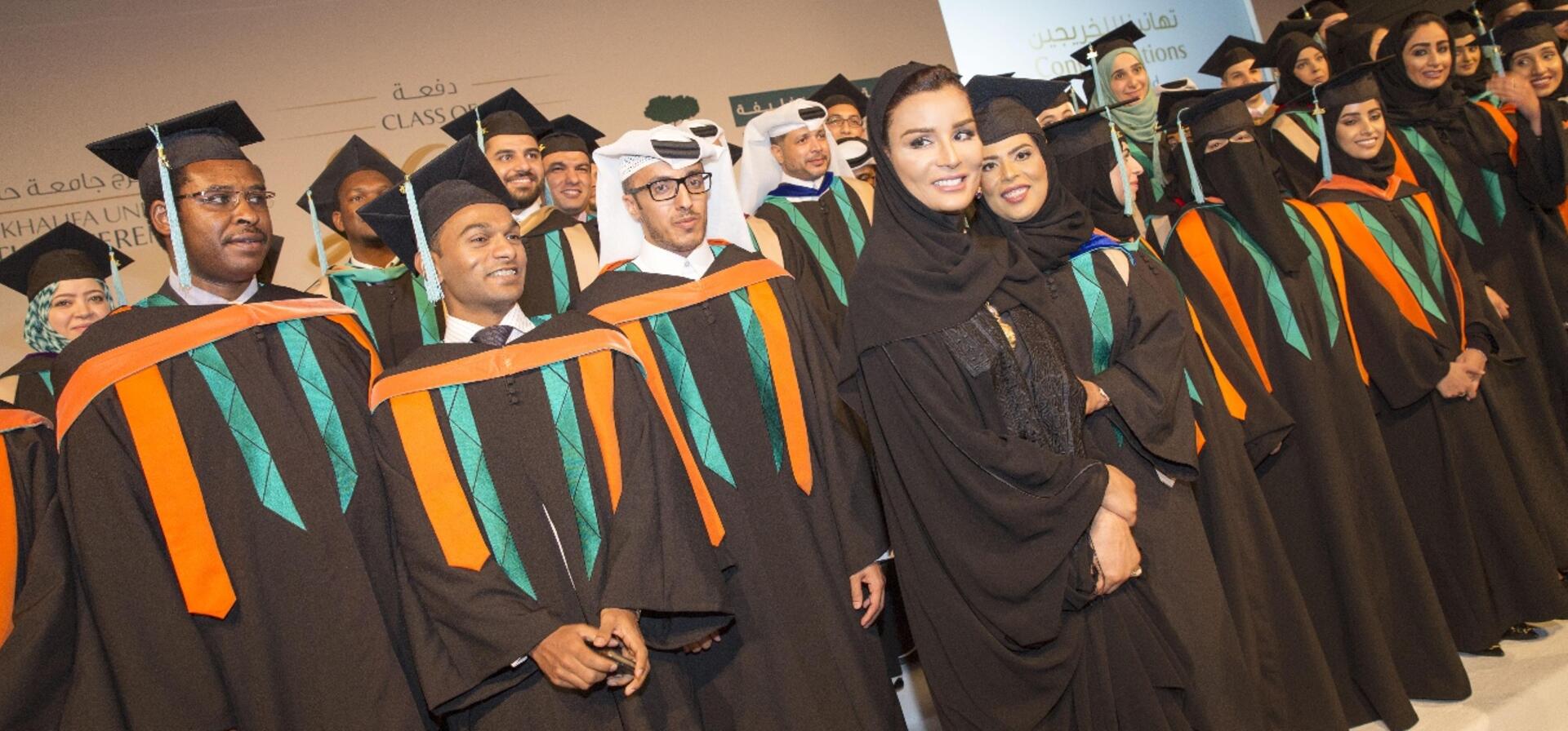 HH Sheikha Moza Witnesses Hamad bin Khalifa University (HBKU) Graduation