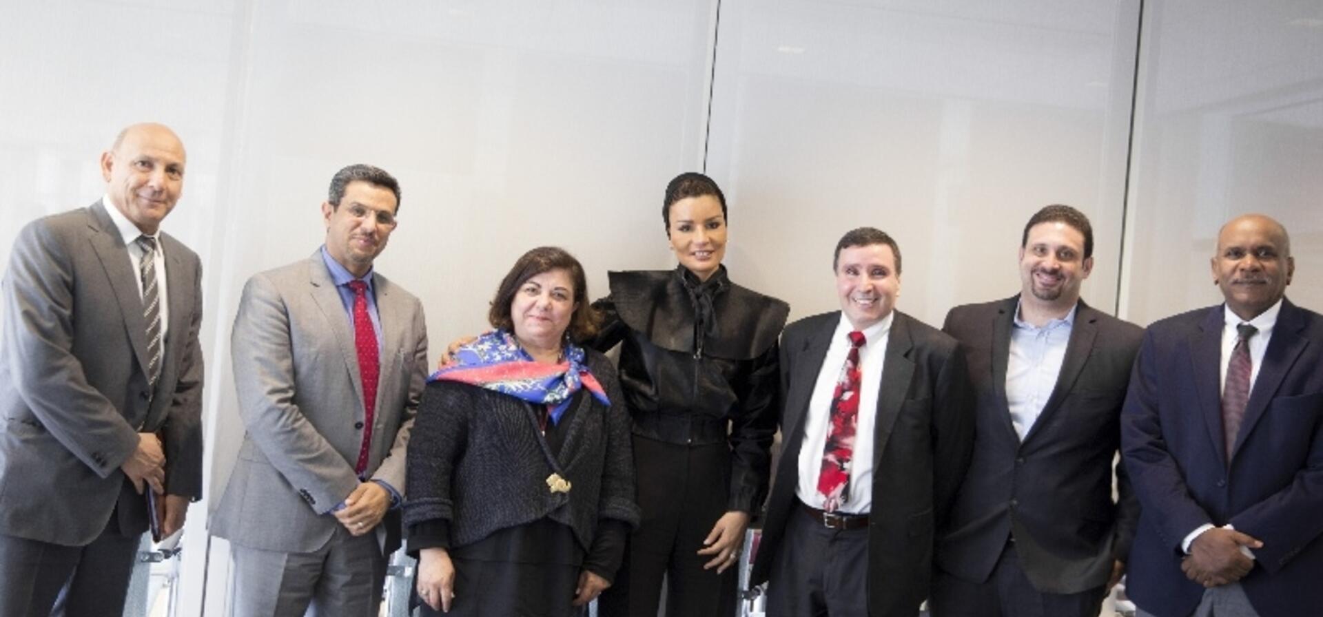 HH Sheikha Moza visits Harvard University and Massachusetts General Hospital