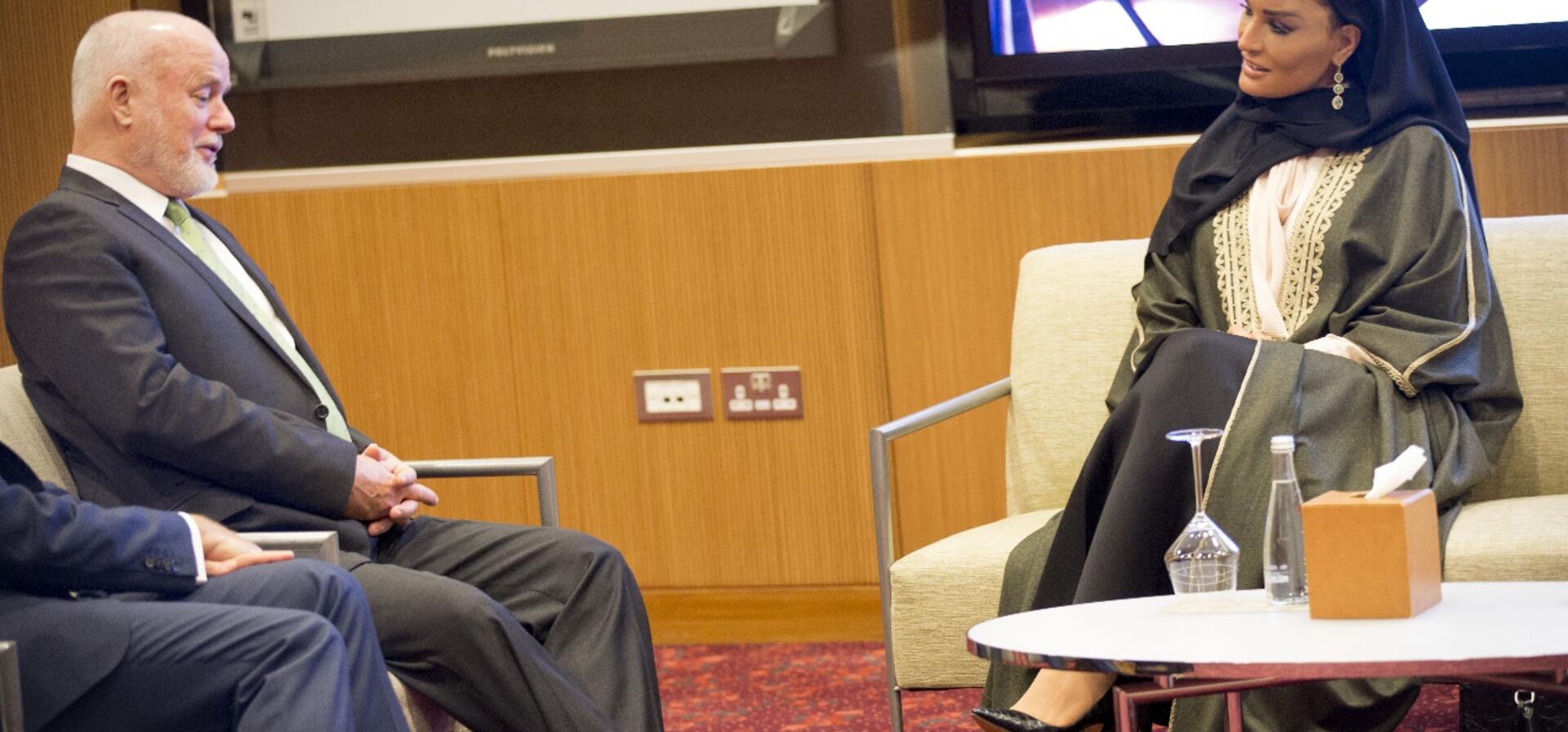 HH Sheikha Moza Meets President of United Nations General Assembly