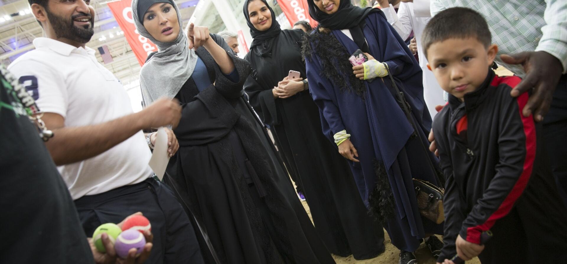 HH Sheikha Moza, Sheikha Hind Participate In Sports Day