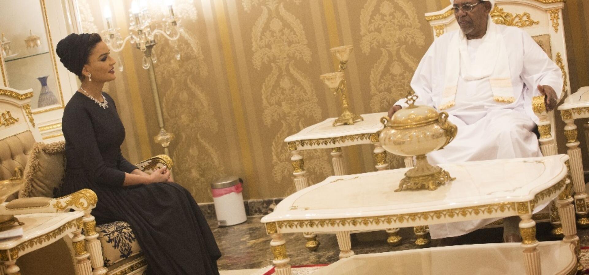 HH Sheikha Moza Meets President Of Sudan