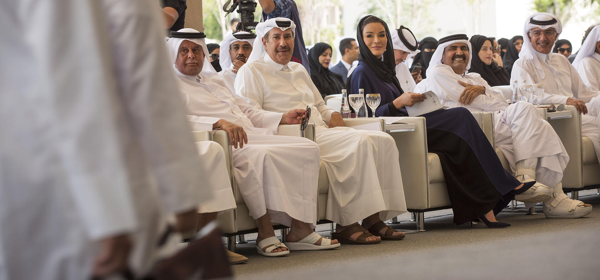 Their Highnesses attend official reopening of Tariq bin Ziad School