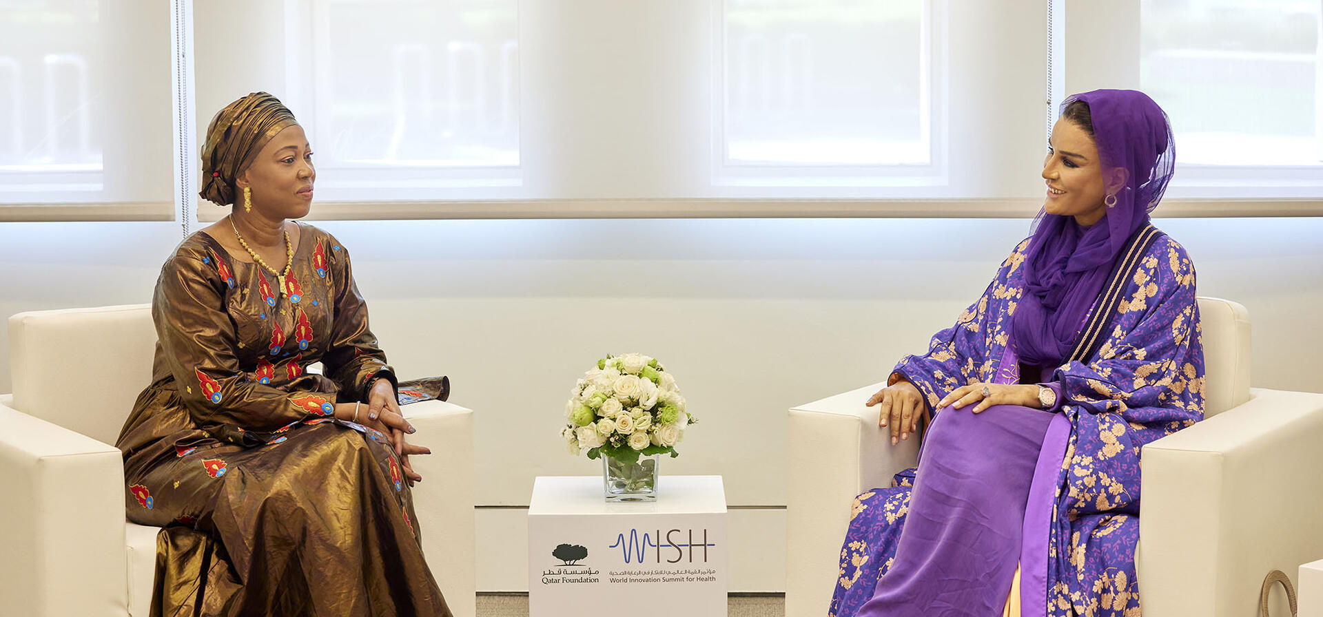 صاحبة السمو تجتمع بحرم فخامة رئيس جمهورية سيراليون