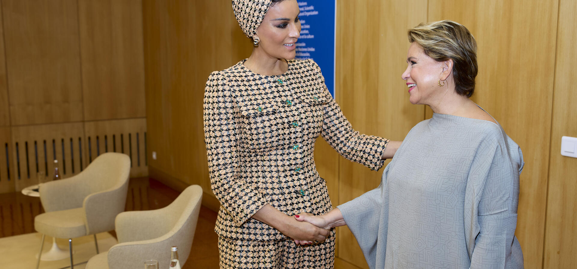 Her Highness Meets with the Grand Duchess Maria Teresa of Luxembourg