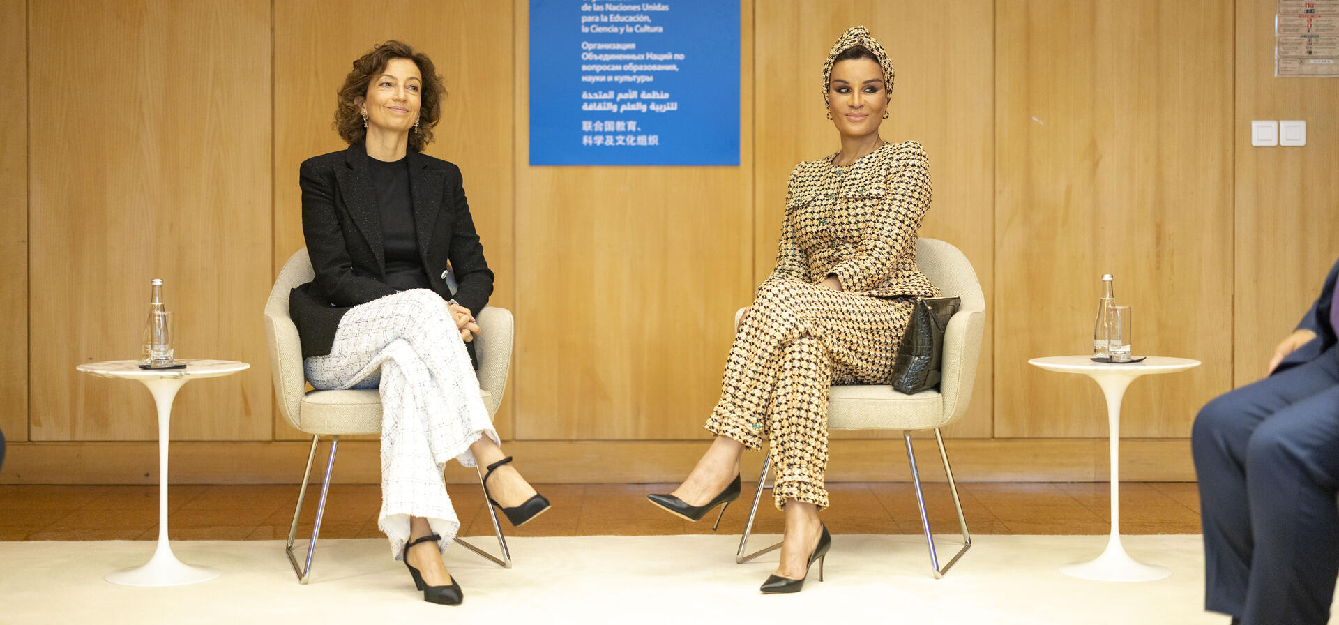 Her Highness Meets with the DG of UNESCO Audrey Azoulay