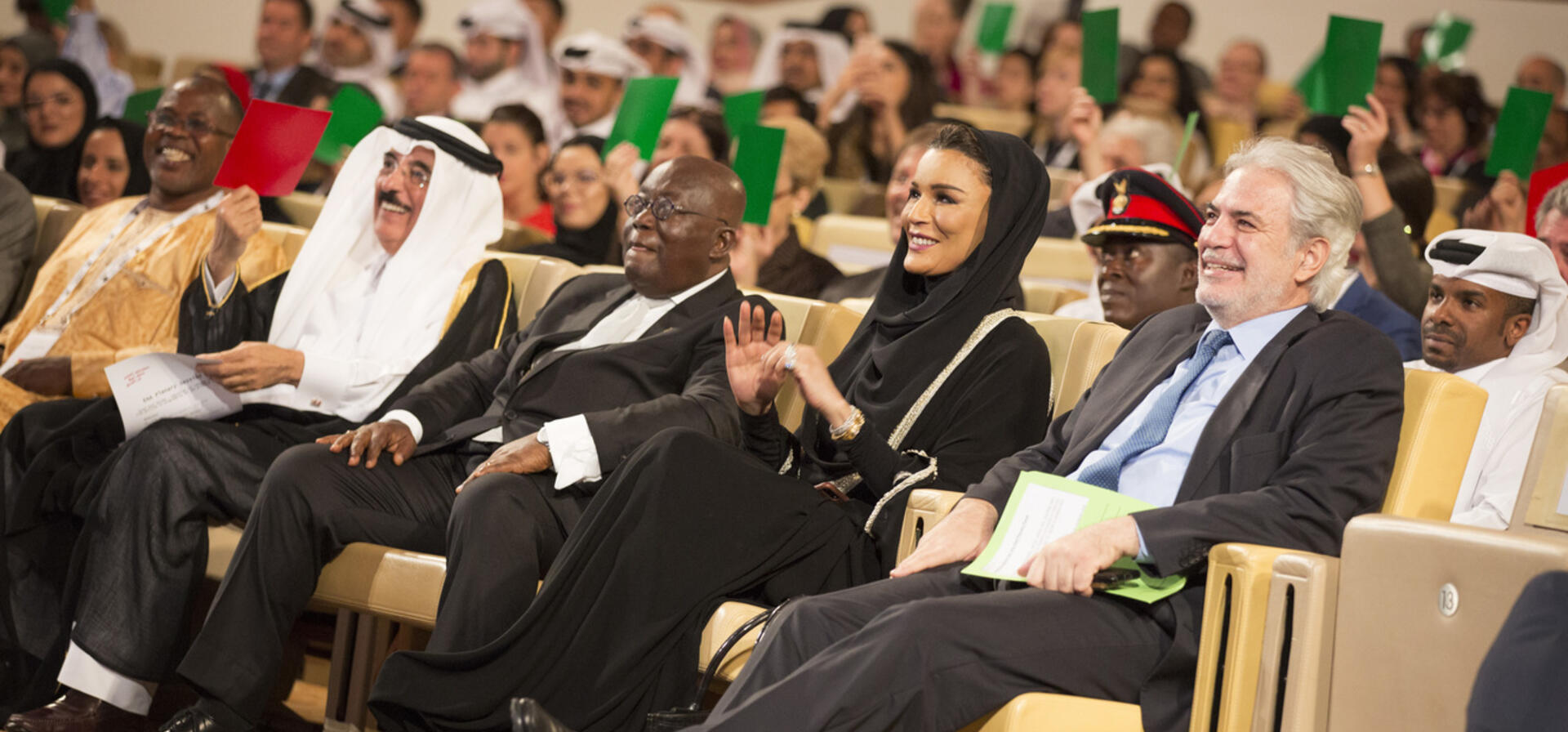 HH Sheikha Moza attends Education Above All high-level plenary session at WISE