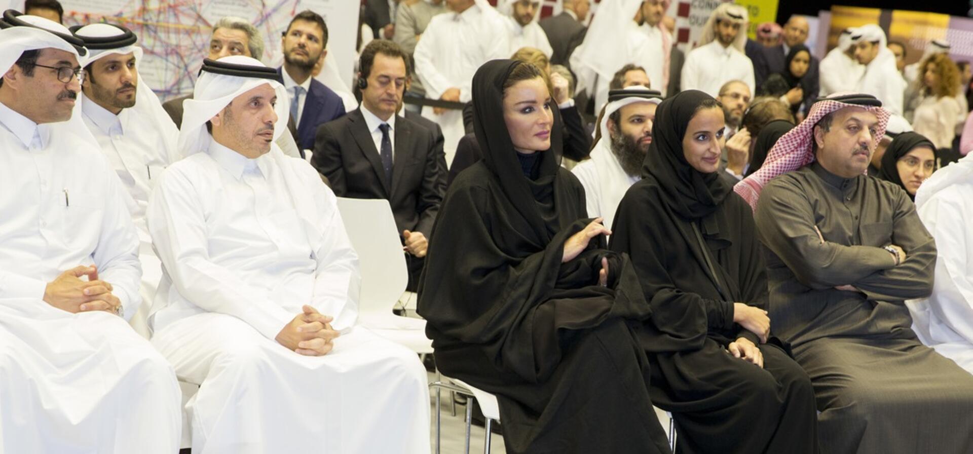 HH Sheikha Moza and Prime Minister discuss future collaborations at "Thriving Together" event