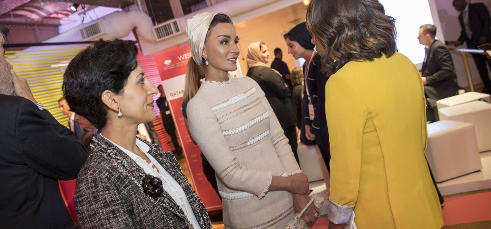HH Sheikha Moza participates in WISE@NY education forum