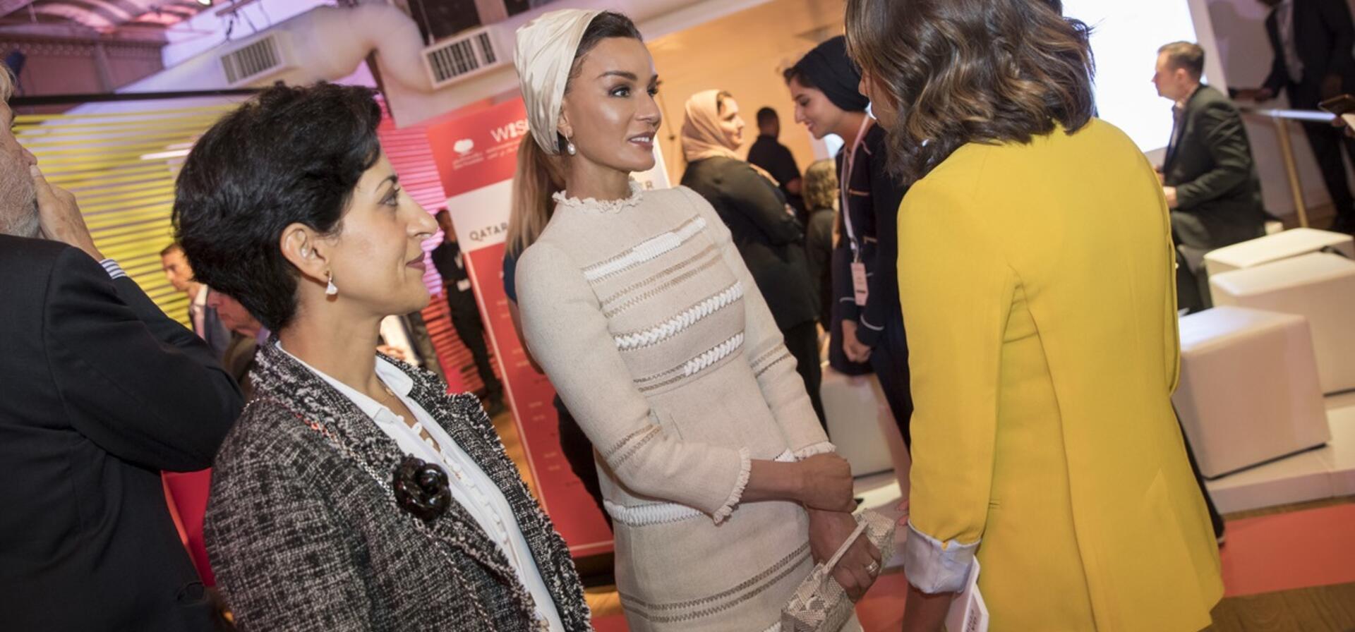 HH Sheikha Moza participates in WISE@NY education forum