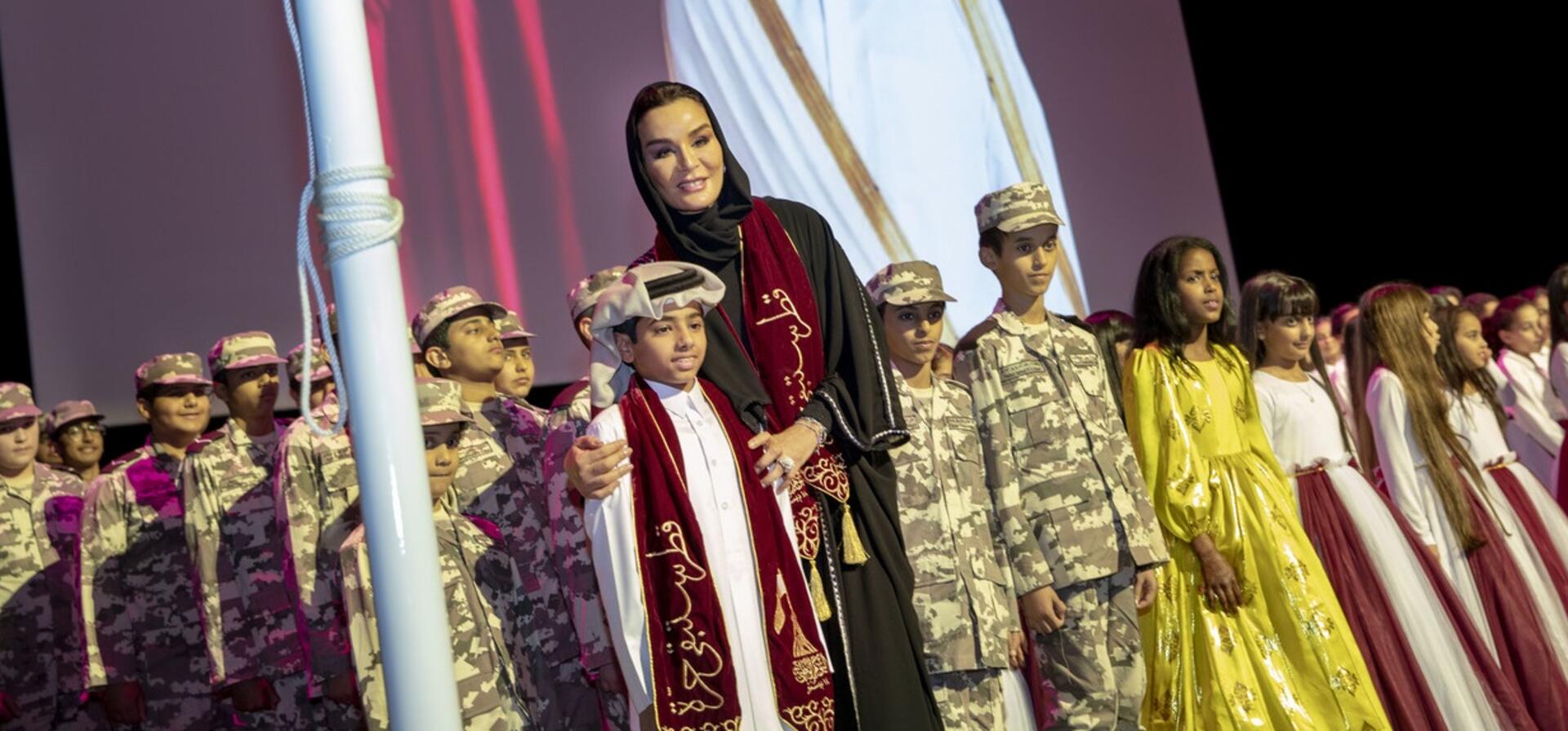 صاحبة السمو تشهد احتفال مدارس مؤسسة قطر باليوم الوطني