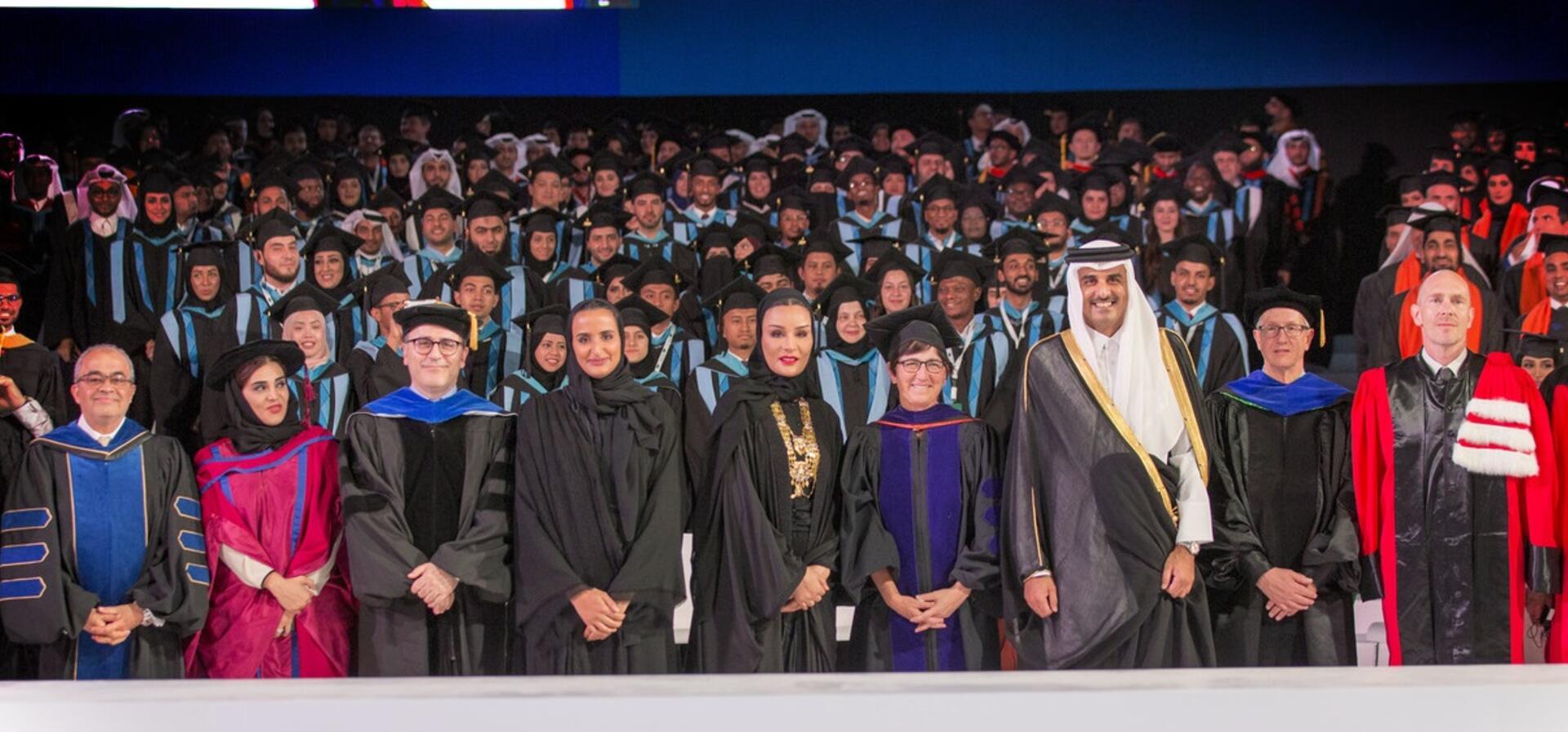 HH the Amir and HH Sheikha Moza attend 2019 Qatar Foundation Convocation