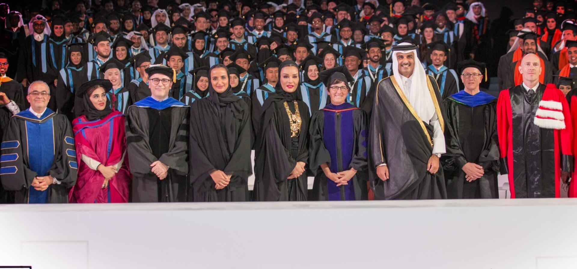HH the Amir and HH Sheikha Moza attend 2019 Qatar Foundation Convocation
