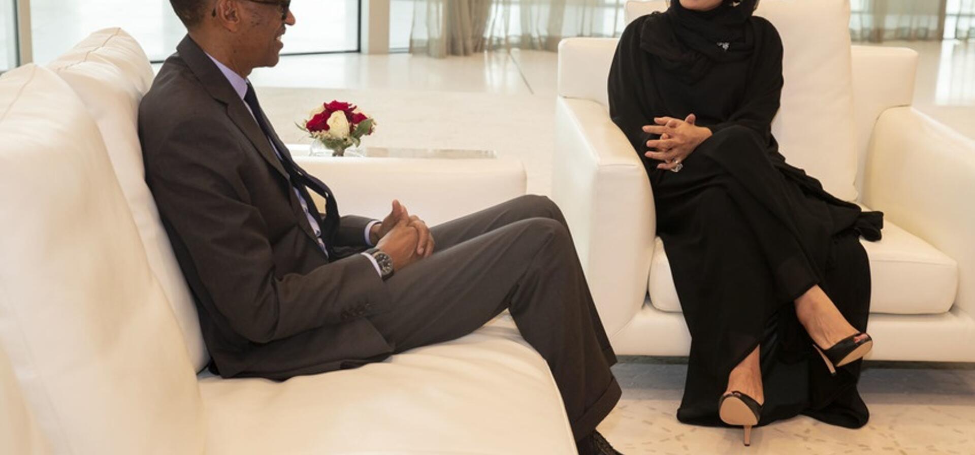 HH Sheikha Moza meets with President of Rwanda