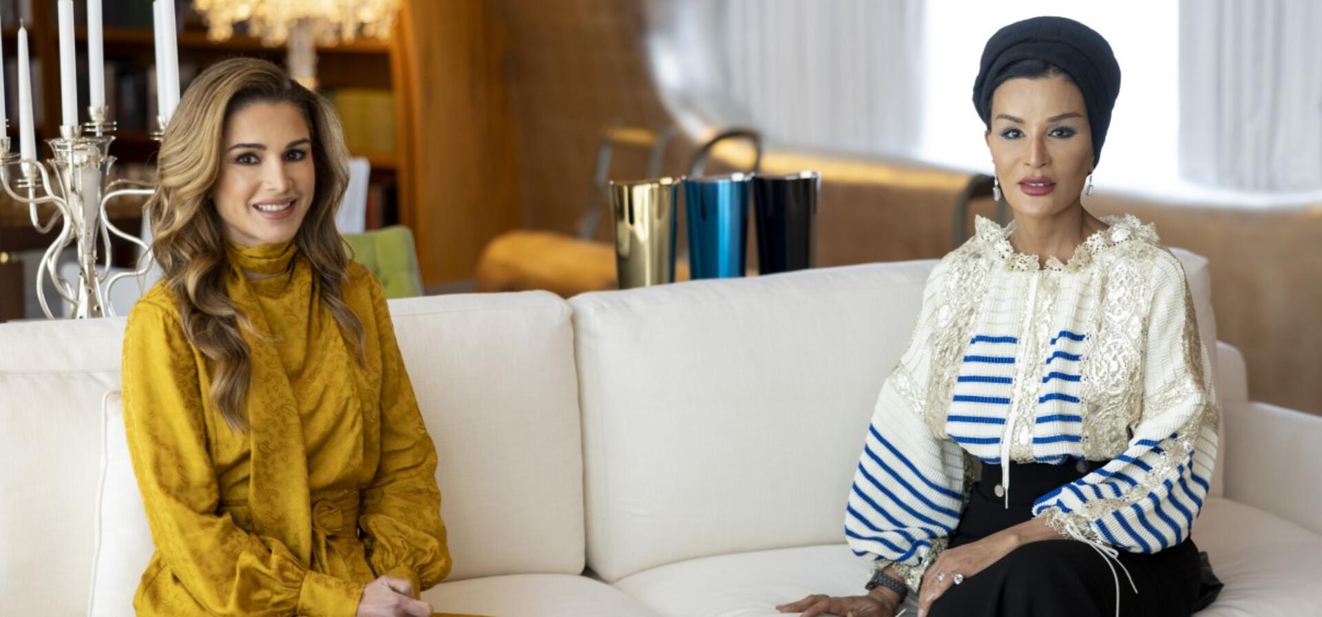 صاحبة السمو تستقبل جلالة الملكة رانيا