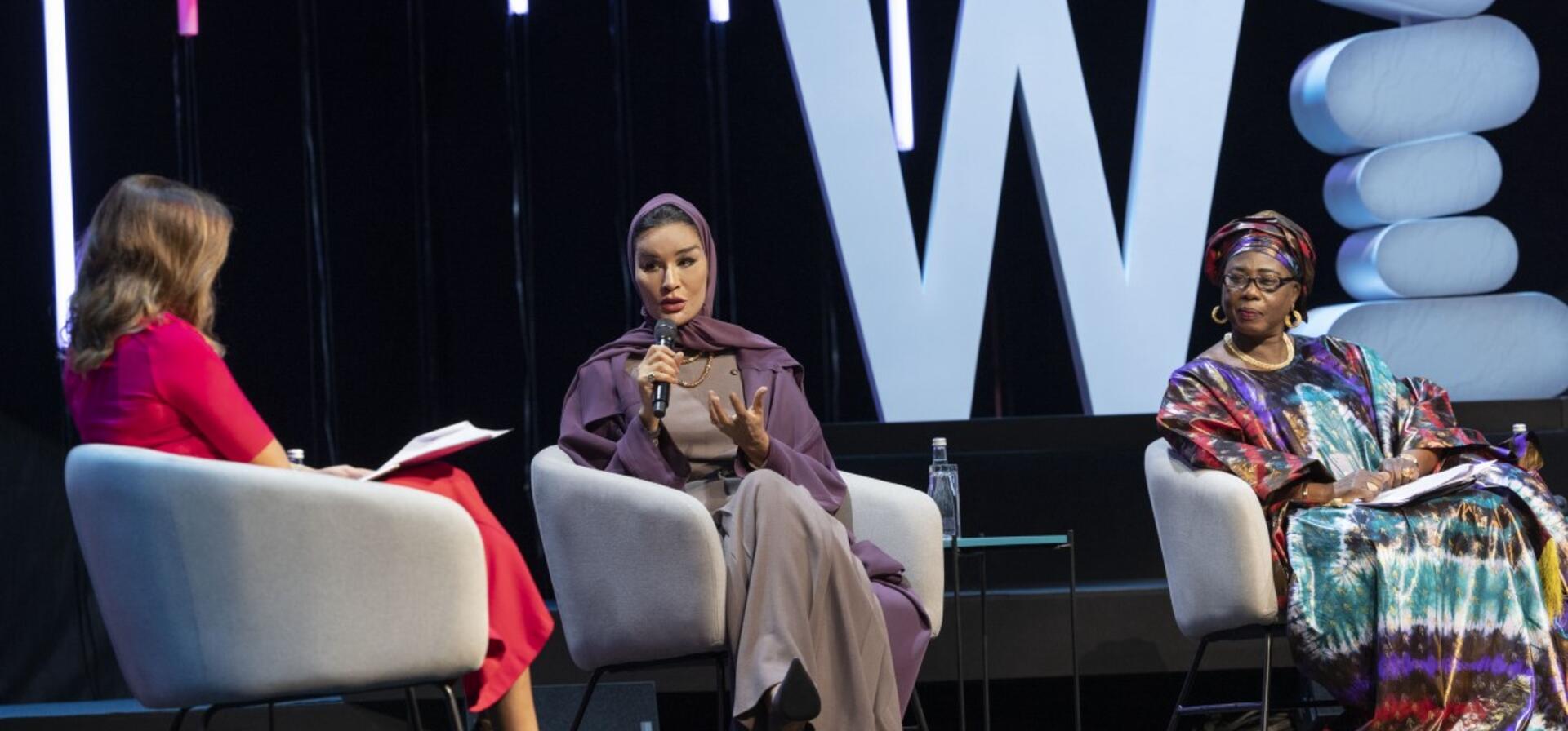 HH Sheikha Moza participates in panel discussion during EAA session at WISE 2021