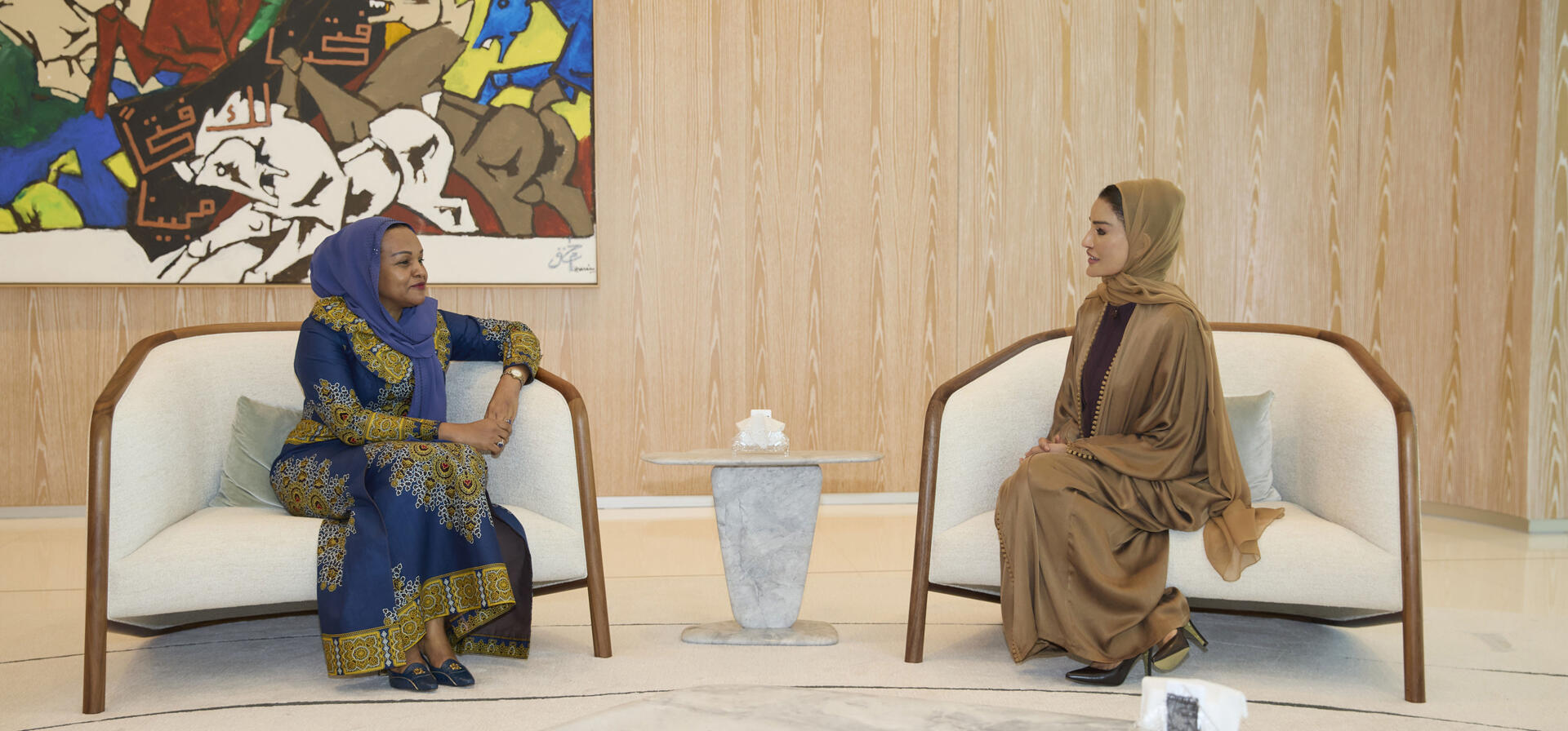 HH meets with the First Lady of Zanzibar