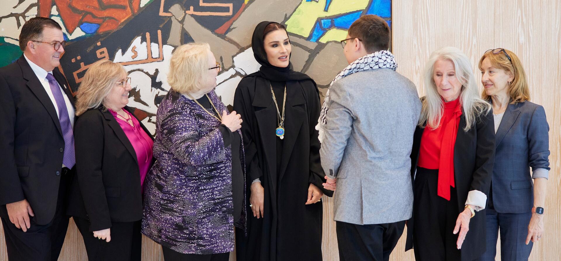 صاحبة السمو تجتمع بوفد أمريكي معني بالتوحد