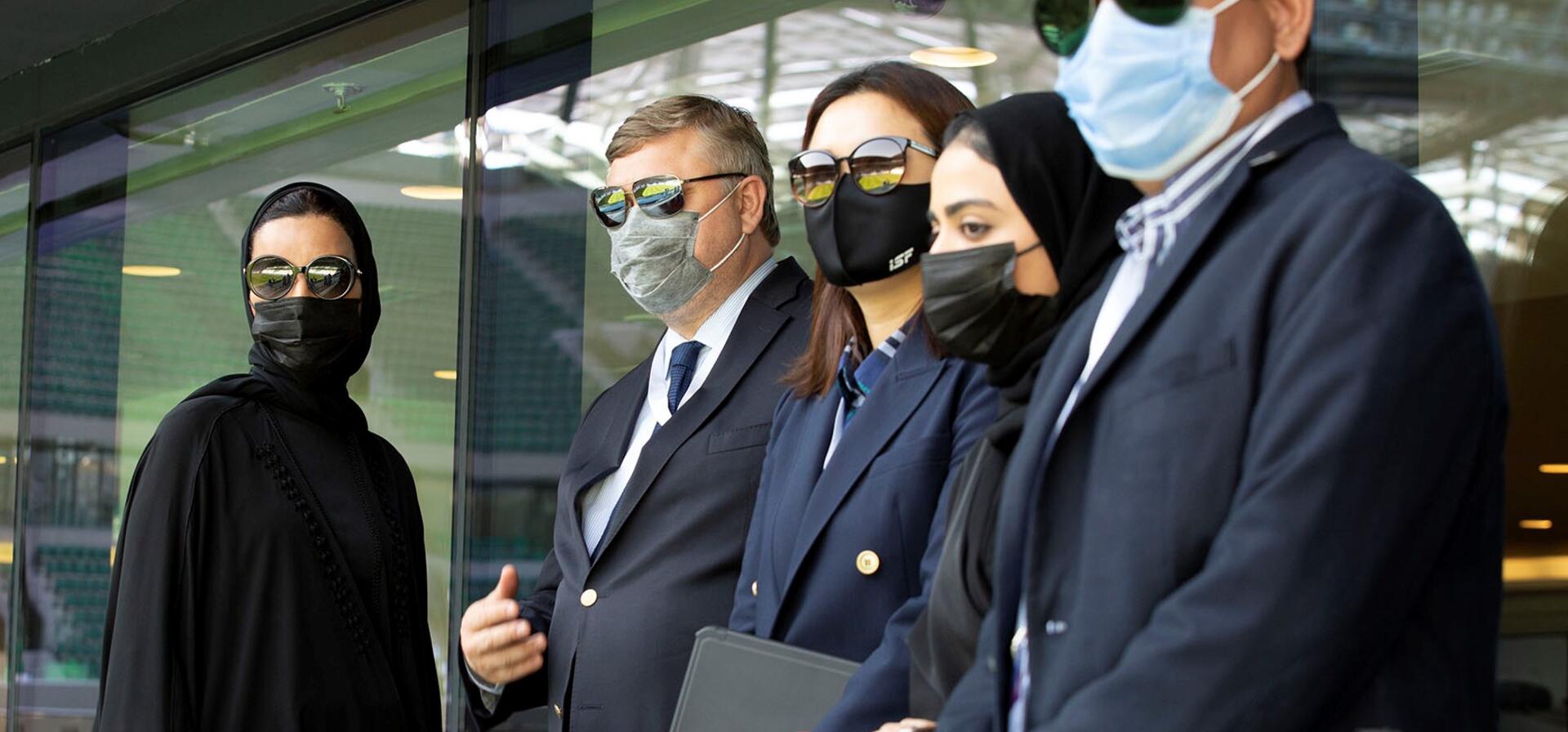 صاحبة السمو تجتمع بأعضاء لجنة التقييم التابعة للمجلس الأولمبي الآسيوي