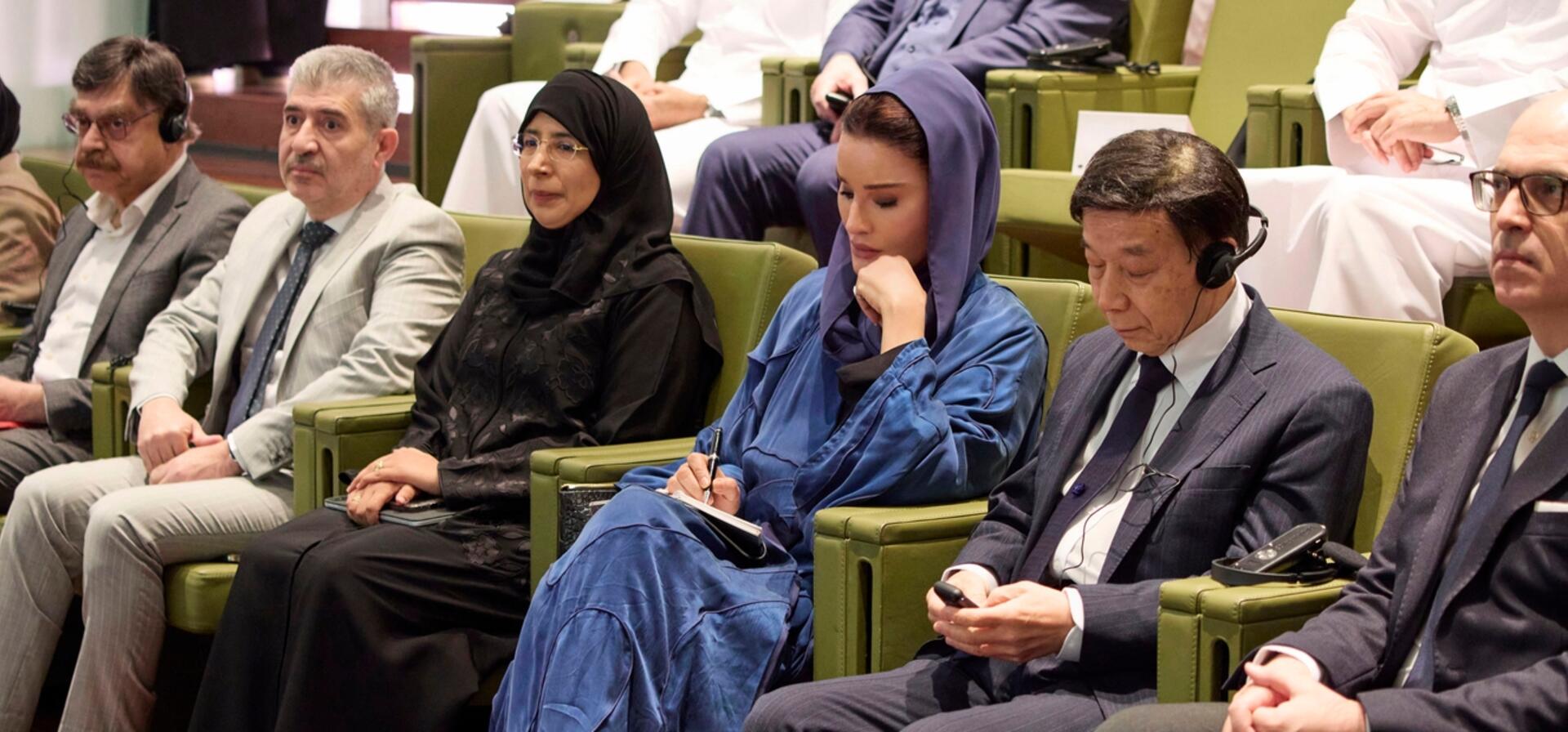 Her Highness Sheikha Moza Bint Nasser Attends Discussion On Applying Precision Health In Clinical Practice