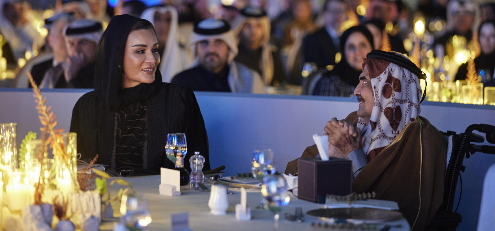 His Highness the Father Amir and Her Highness Sheikha Moza bint Nasser attend celebration of 30 years of Qatar Foundation