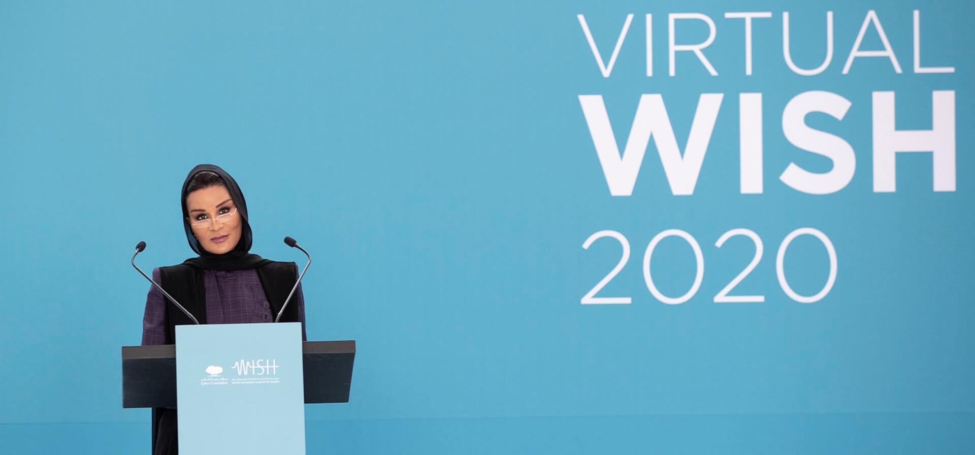 HH Sheikha Moza opens WISH 2020 with a call for unity in the face of unprecedented COVID-19 challenge