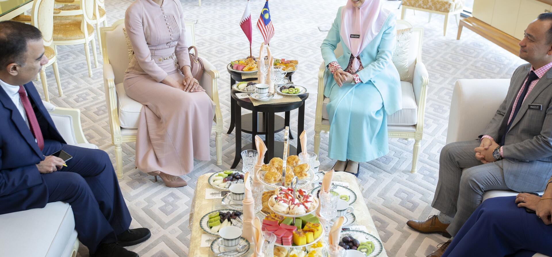 HH Sheikha Moza meets with Deputy Prime Minister of Malaysia