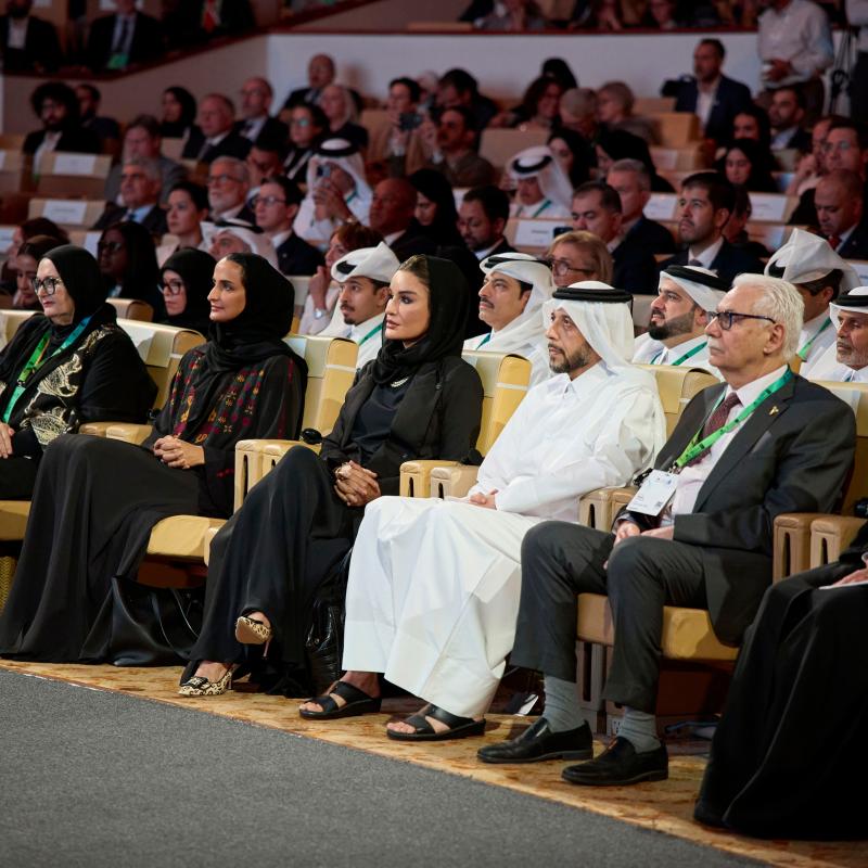 صاحبة السمو الشيخة موزا بنت ناصر تشهد افتتاح قمة "ويش" 2024