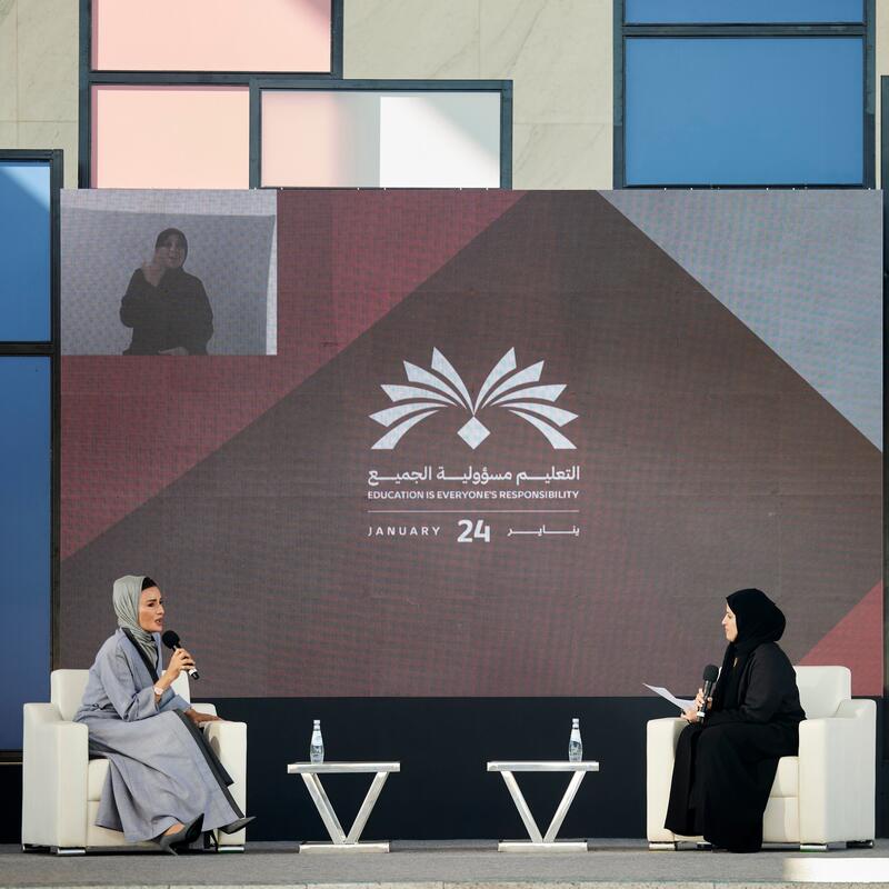 Her Highness Sheikha Moza Participates In QF’s Celebration Of International Day Of Education