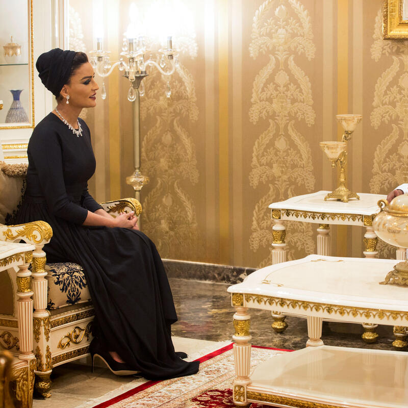 HH Sheikha Moza Meets President Of Sudan