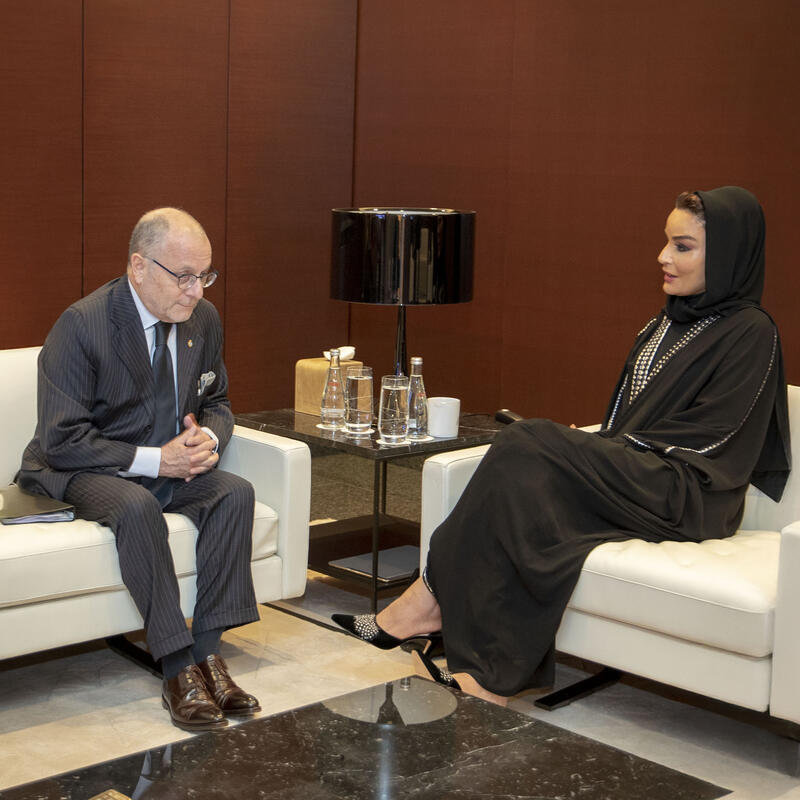 HH Sheikha Moza meets with Argentine Minister of Foreign Affairs