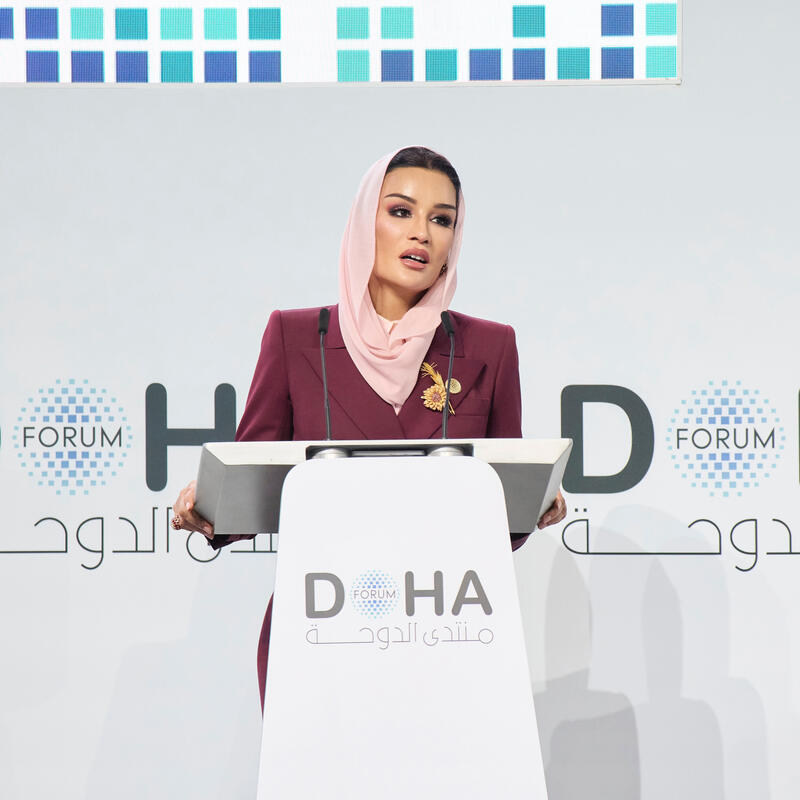 Her Highness Delivers Closing Remarks for Doha Forum 2025